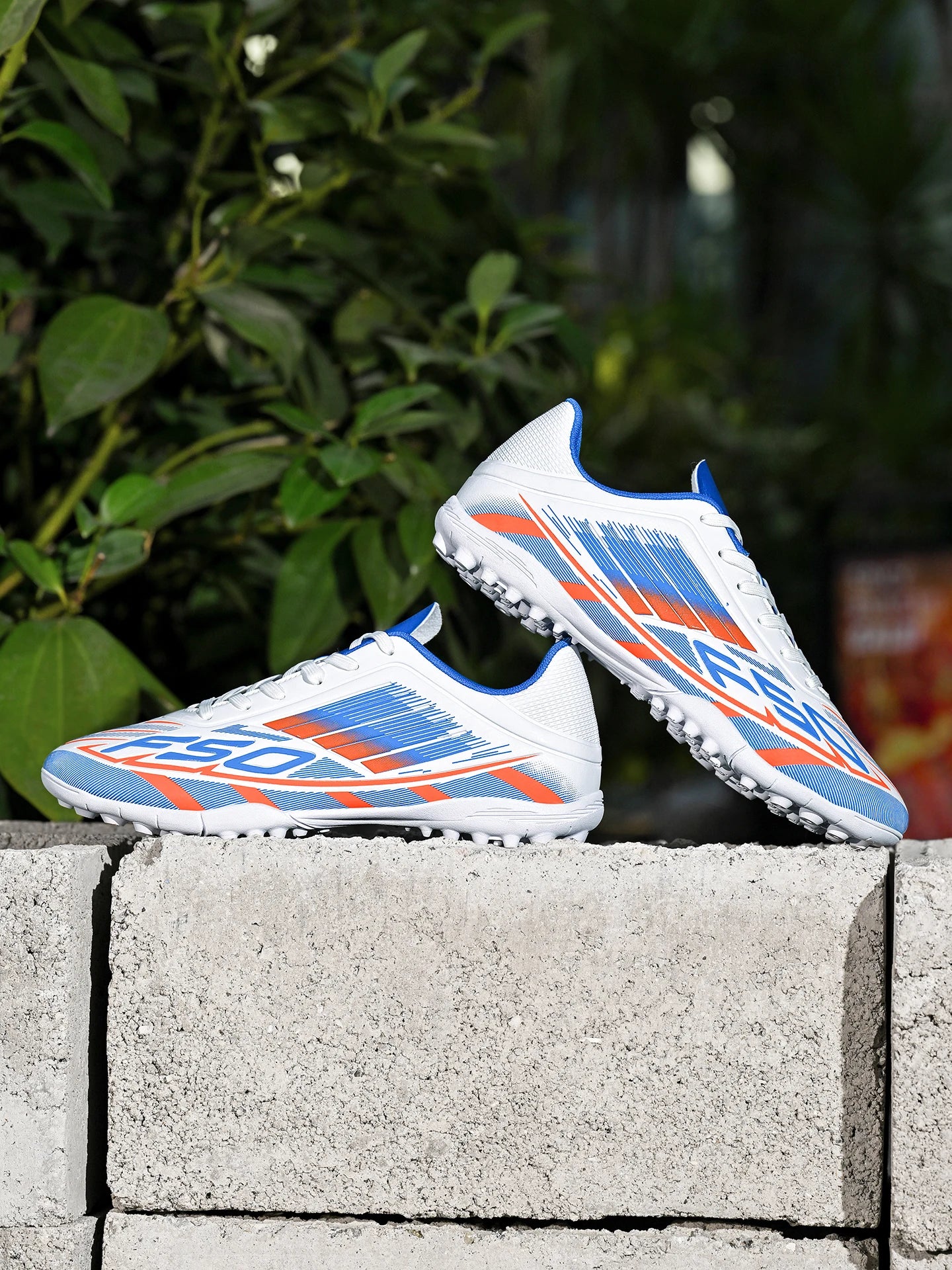 TF Soccer Cleats Children Kids Boys Girls PU Fabric Upper Rubber Sole Non-Slip Wear-Resistant Training Shoes