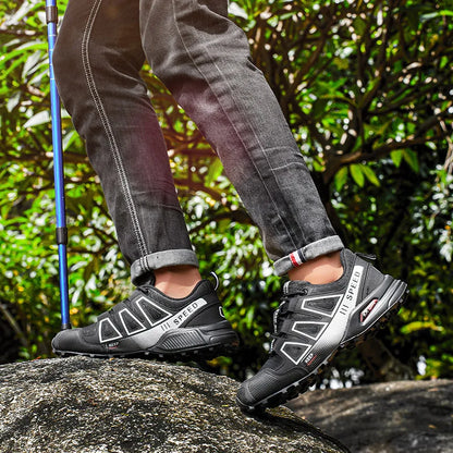 Sapatos de Ciclismo Sem Fecho para Homem, Sapatos de Caminhada Antiderrapantes para Montanha e Todo-o-Terreno, Sapatos Desportivos Respiráveis, Sapatos de Ciclismo de Estrada