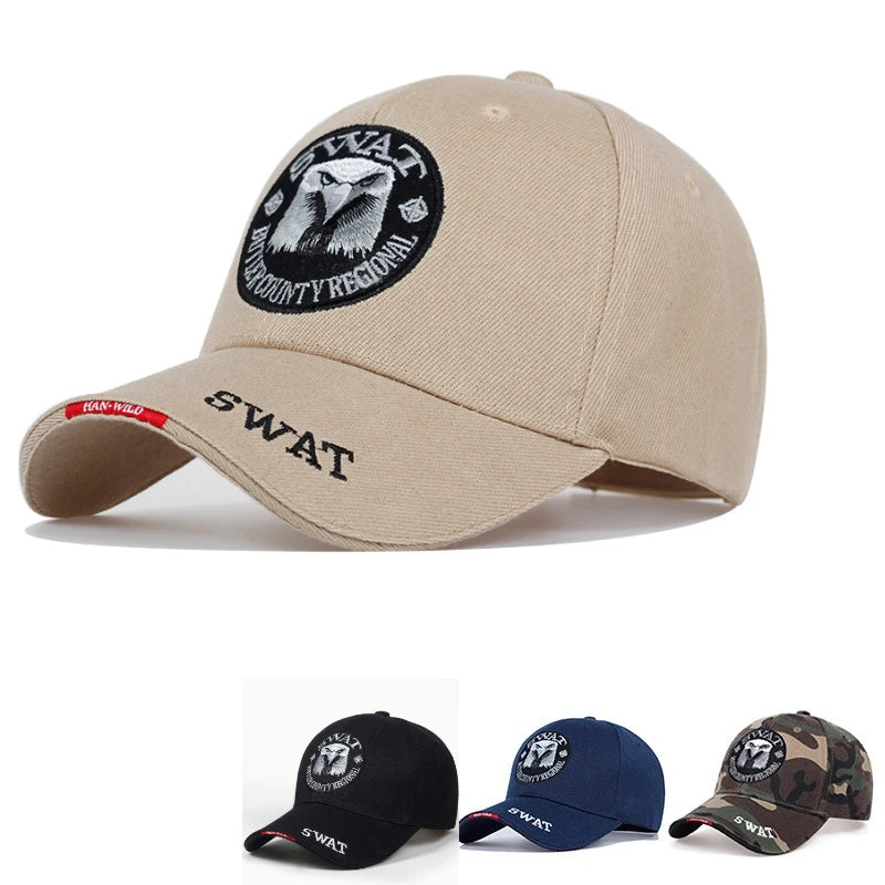 Hadsereg sapka férfi hímzett sas fekete baseball sapka férfiak Gorras Para Hombre női snapback csontszínű férfi taktikai sapka