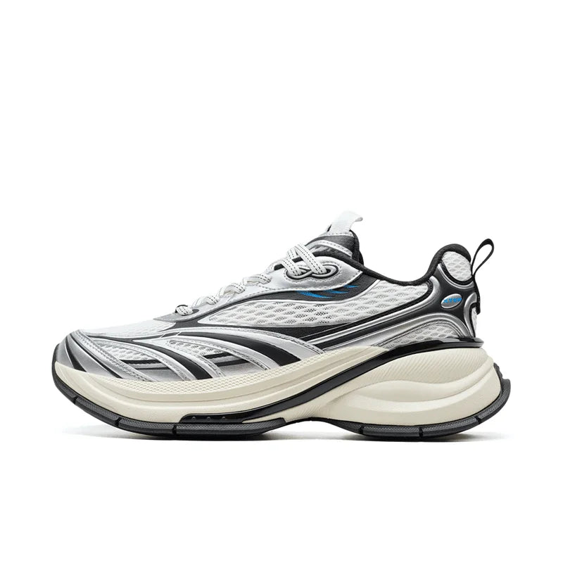 Xtep Basque 3 Men's Sneakers, Retro Fashion, Breathable Luxury Height-Increasing Sports Shoes, Spring 2026, Model 874219320001