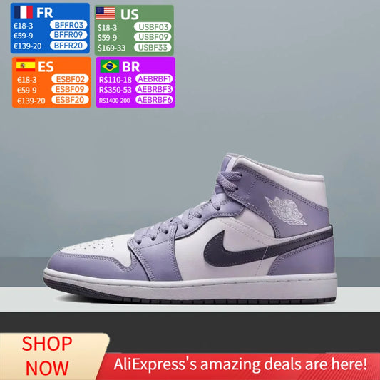 Nike Air Jordan 1 Mid -koripallokengät, unisex – Klassiset ja monipuoliset, joissa yhdistyvät kenttäsuorituskyky ja arjen tyyli DQ8426-145