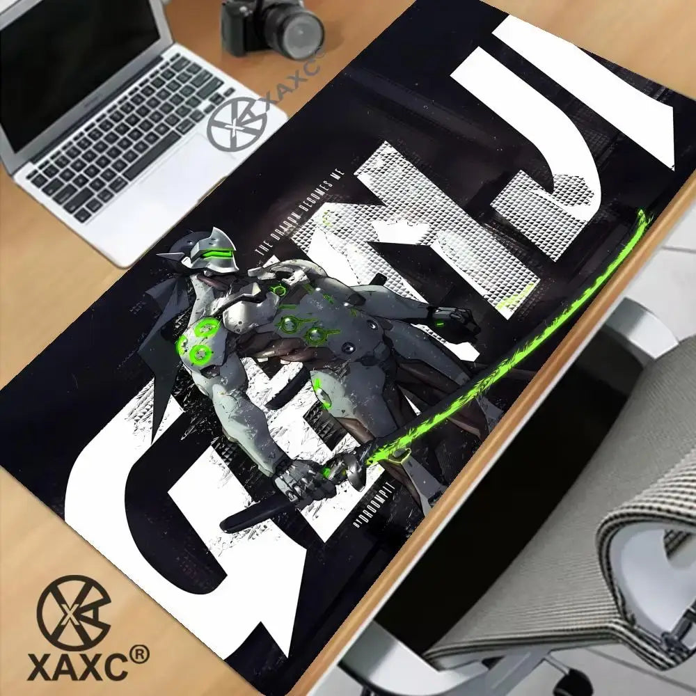 Alfombrilla de ratón grande de Overwatch, estilo kawaii, XXL, para ordenador, escritorio, gamers, oficina, alfombra, teclado, mesa, accesorios para juegos, MousepadXAXC