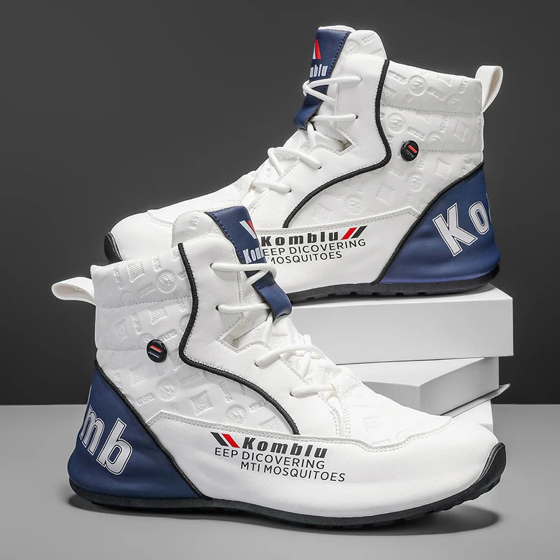 Baskets montantes décontractées avec motif gaufré tendance, souples et amortissantes, polyvalentes pour les trajets quotidiens, chaussures de sport unisexe rehaussantes et tendance 9