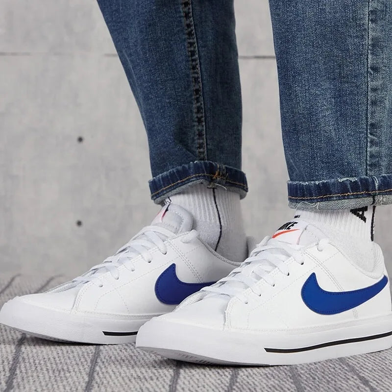 Nike New Lightweight, Comfortable, and Versatile Women's Court Legacy Low-Top White Casual Sports Sneakers DA5380-101