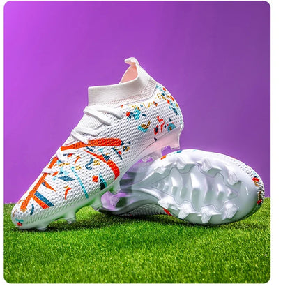 Nouvelles chaussures de football pour hommes, chaussures d'entraînement professionnelles, chaussures de football, baskets de match, chaussures de sport pour l'extérieur sur gazon, antidérapantes, ultralégères, unisexes