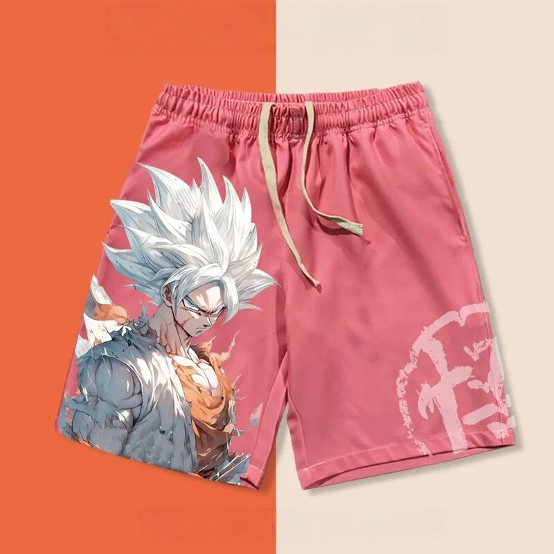 Pantalones cortos de verano para hombre «Dragon Ball Goku Ultra Instinct» con estampado 3D, pantalones cortos casuales oversize de estilo urbano retro y de secado rápido, unisex