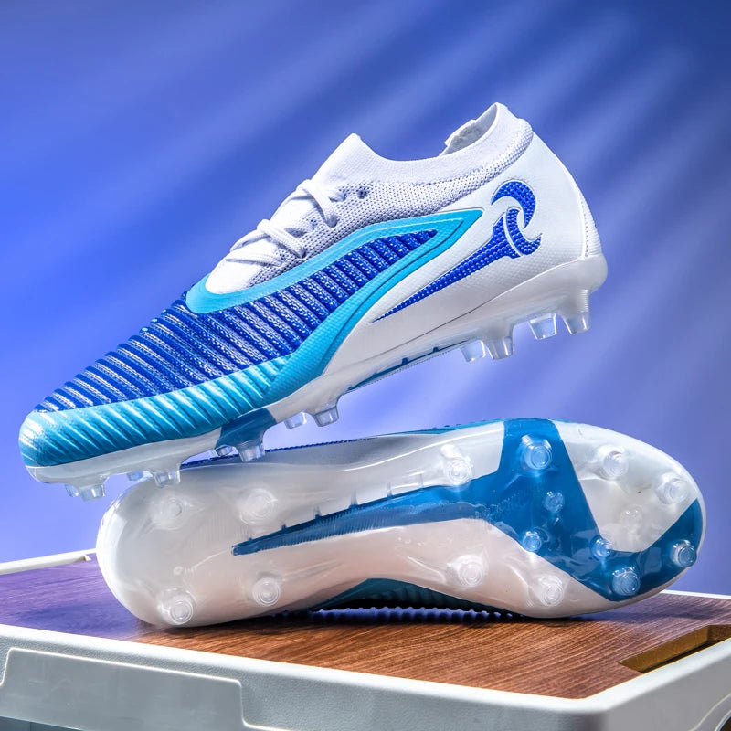 Nouveaux hommes bottes de Football adulte antidérapant Sport de plein air entraînement crampons chaussures de Football garçons longues pointes respirant Match confortable