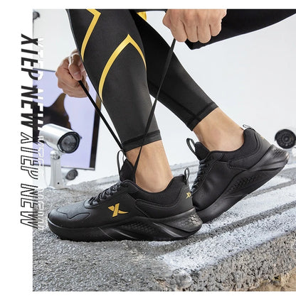 Xtep men's running shoes, lightweight surface training, comfortable breathable jogging stability outdoor shoes, model 879419110032