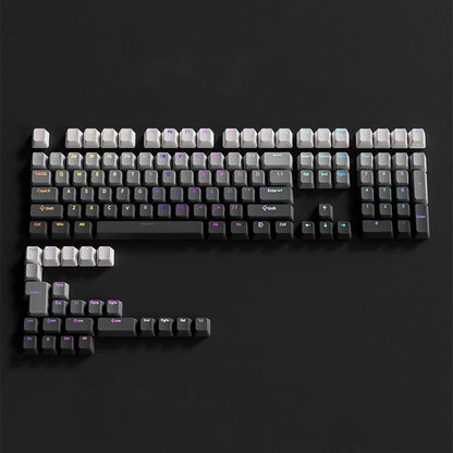 132 Keys OEM Profile Gradient backlit RGB Keycaps For Cherry Mx Switch Mechanical Gamer Keyboard PBT Keycap ISO Layout Key caps
