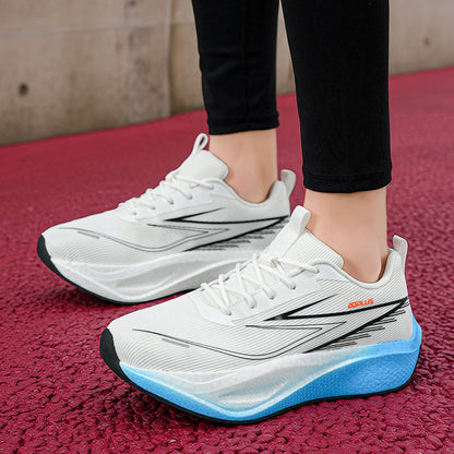 Unisex Sports Shoes Trendy Mesh Breathable Professional Running Shoes Outdoor Fitness Comfortable Lace-Up Sports Shoes for Men
