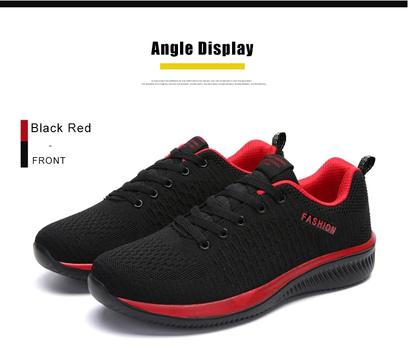 Sneakers da uomo e da donna in maglia, traspiranti, sportive, da corsa, da passeggio e da palestra
