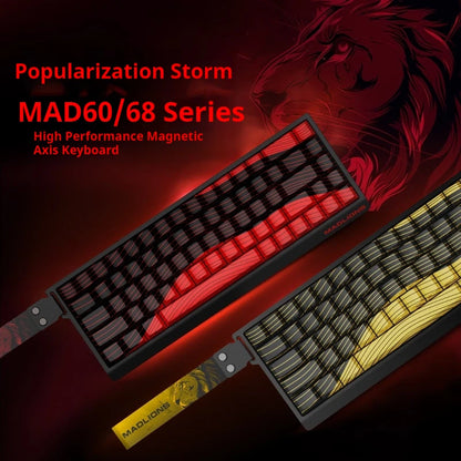 MADLIONS MAD60HE MAD68HE Magnetic Switch Keyboard Mechanical Keyboard 8000Hz 0.01mmRT Wired Custom Valorant Gaming Keyboard