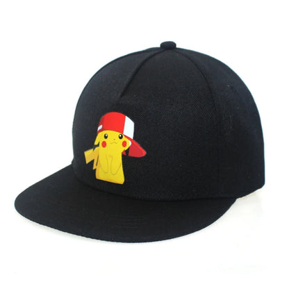 Anime Figure Pokemon Baseball Cap Pikachu Hat Adjustable Pokemon Cosplay Hip Hop Cartoon Adult Hats Boy Girl Kids Birthday Gifts