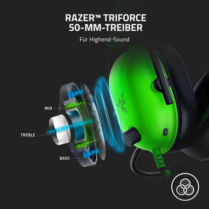 Razer BlackShark V2 X Wired Esports Headset with 7.1 Surround Sound, HyperClear Cardioid Mic & Advanced Passive Noise Cancellation Gaming Headset