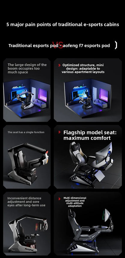 Gaming Office Ergonomic Chair E-sports Pod E-sports Warehouse Cockpit Space Cabin Desk Computer Armchair Ergonomic Chairs