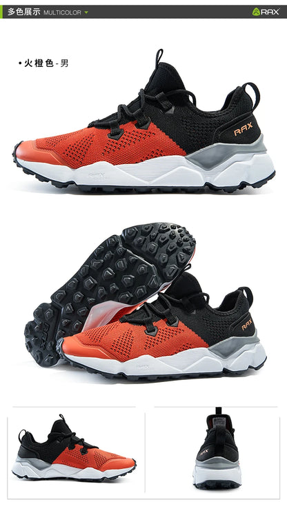 RAX Outdoor Breathable Hiking Shoes for Men Lightweight Walking Trekking Wading Shoes Sport Sneakers Men Outdoor Sneakers Male