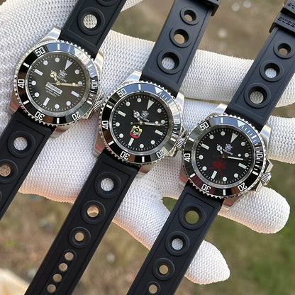 STEELDIVE SD1954 Black Dial 41MM Stainless Steel NH35 Automatic Movement What Ghost Men's 300M Dive Watch Sapphire Glass