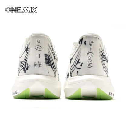ONEMIX Nové nylonové běžecké boty s karbonovou deskou pro maraton a závody – tlumící nárazy, profesionální stabilní opora, ultralehké tenisky s odrazem