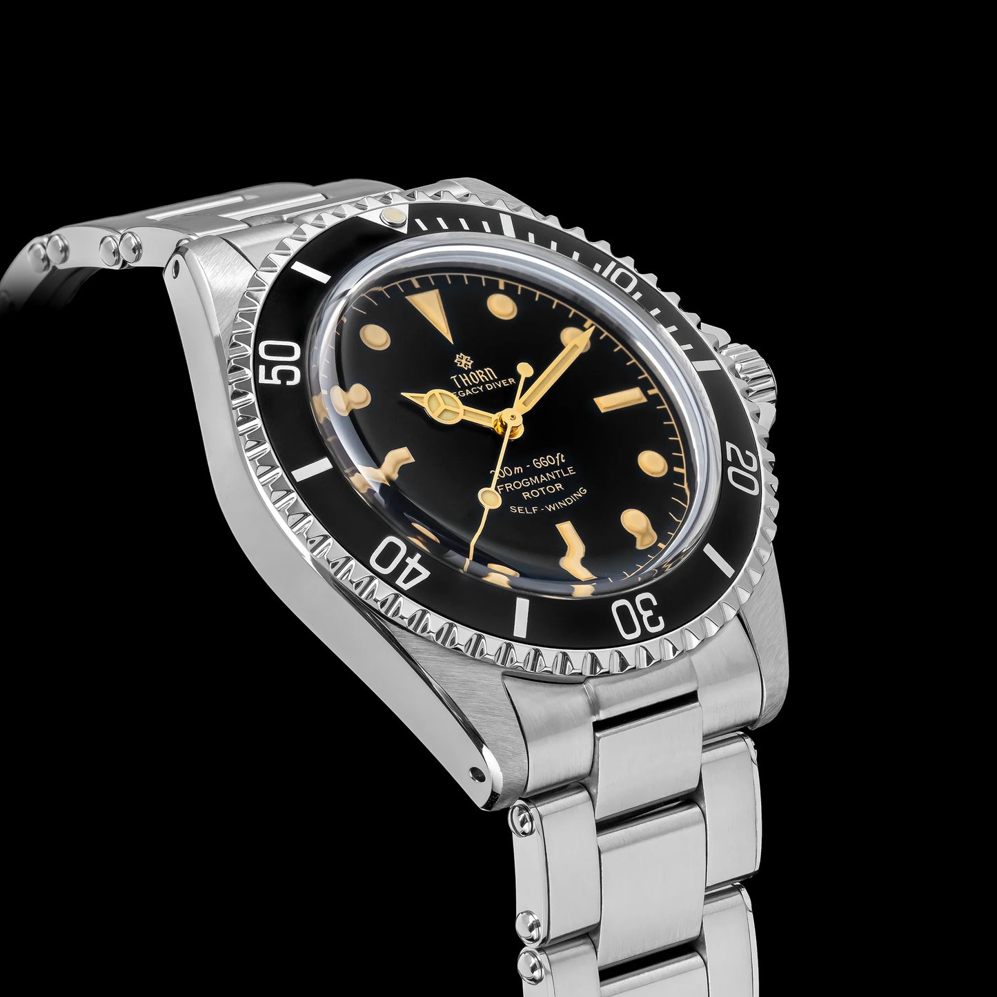 THORN T023 V2 40mm Men's Watch 316 Stainless Steel PT5000 Automatic Movement Mechanical Watch Sapphire 200m Waterproof Wristwatch