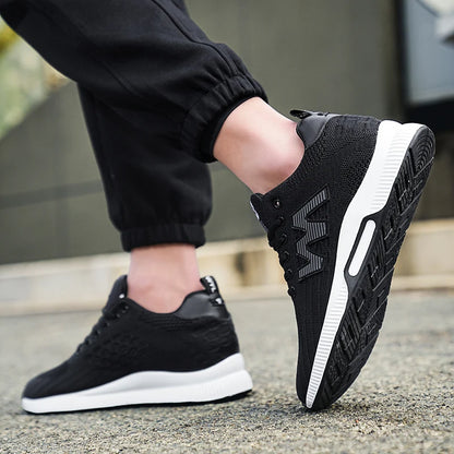 Masszív férfi cipő, magasságnövelő talpbetét 6 cm, sport, nagy méret 37–46