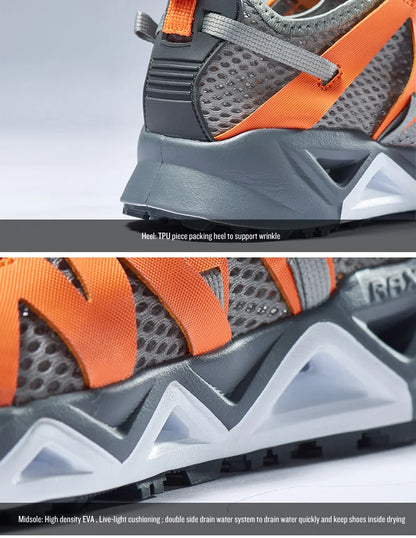 RAX New Men’s and Women’s Summer Hiking Shoes Breathable Upstream Shoes Trekking Aqua Shoes Outdoor Fishing Camping Sneakers for Men