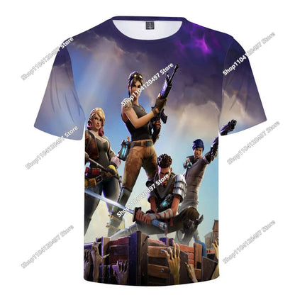 Fortnite Boys Clothes T Shirt Victory Hero Child Kids T-shirt Battle Royale 3d Girls Short Sleeve Tees Tshirt