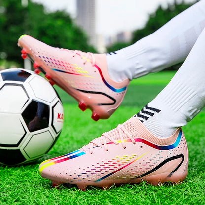 Nouveaux hommes chaussures de Football ultralégères TF/FG bottes de Football professionnelles unisexe antidérapant de haute qualité en gros livraison directe formation