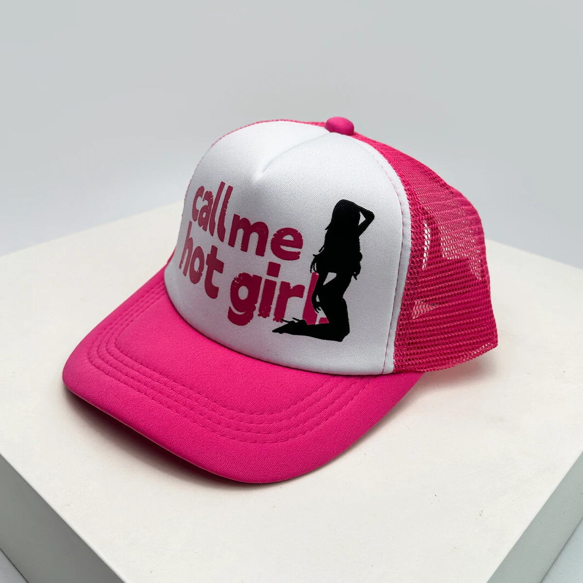 Gorras de béisbol unisex con bloques de color, letras estampadas y bordadas, estilo hip hop, de malla transpirable, con visera para el sol, gorras de camionero urbanas y versátiles