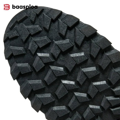 Baasploa Men Hiking Shoes Non-Slip Wear Resistant Outdoor Climbing Walking Shoes for Men Comfort Inner Cotton Outdoor Sneakers