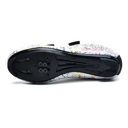 Zapatillas de ciclismo nuevas para hombre con cierre automático para carretera, montaña y exterior; zapatillas deportivas de ciclismo para mujer para spinning indoor