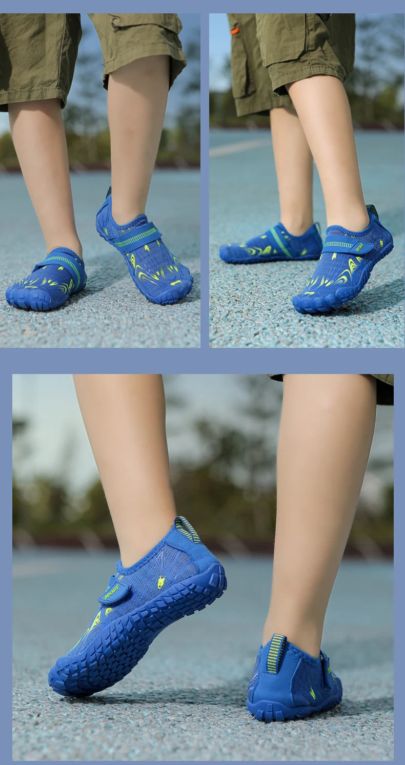 New children's boys and girls beach quick diving shoes, Qianjiang swimming shoes, indoor fitness floor shoes, bathroom shoes, sizes 29-38