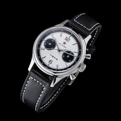 1963 Panda Pilot Chronograph Watch Men 40mm Air Force Sapphire Senior ST1901 Mechanical Wristwatches Retro Clock Men's Watch