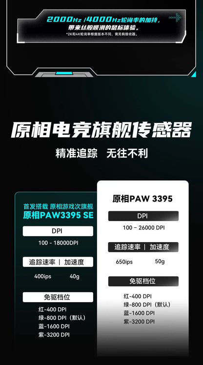 VXE Dragonfly R1 Pro Max Wireless Mouse R1 SE Light weight PAW3395 Nordic52840 4KHz Smart Speed X FPS Office Gaming Mouses Gift