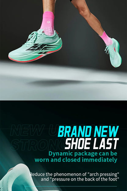 QIAODAN Feiying PB6.0 Men's Marathon Racing Running Shoes with Full Palm Carbon Plate, Lightweight Sports Sneakers QDB023261299