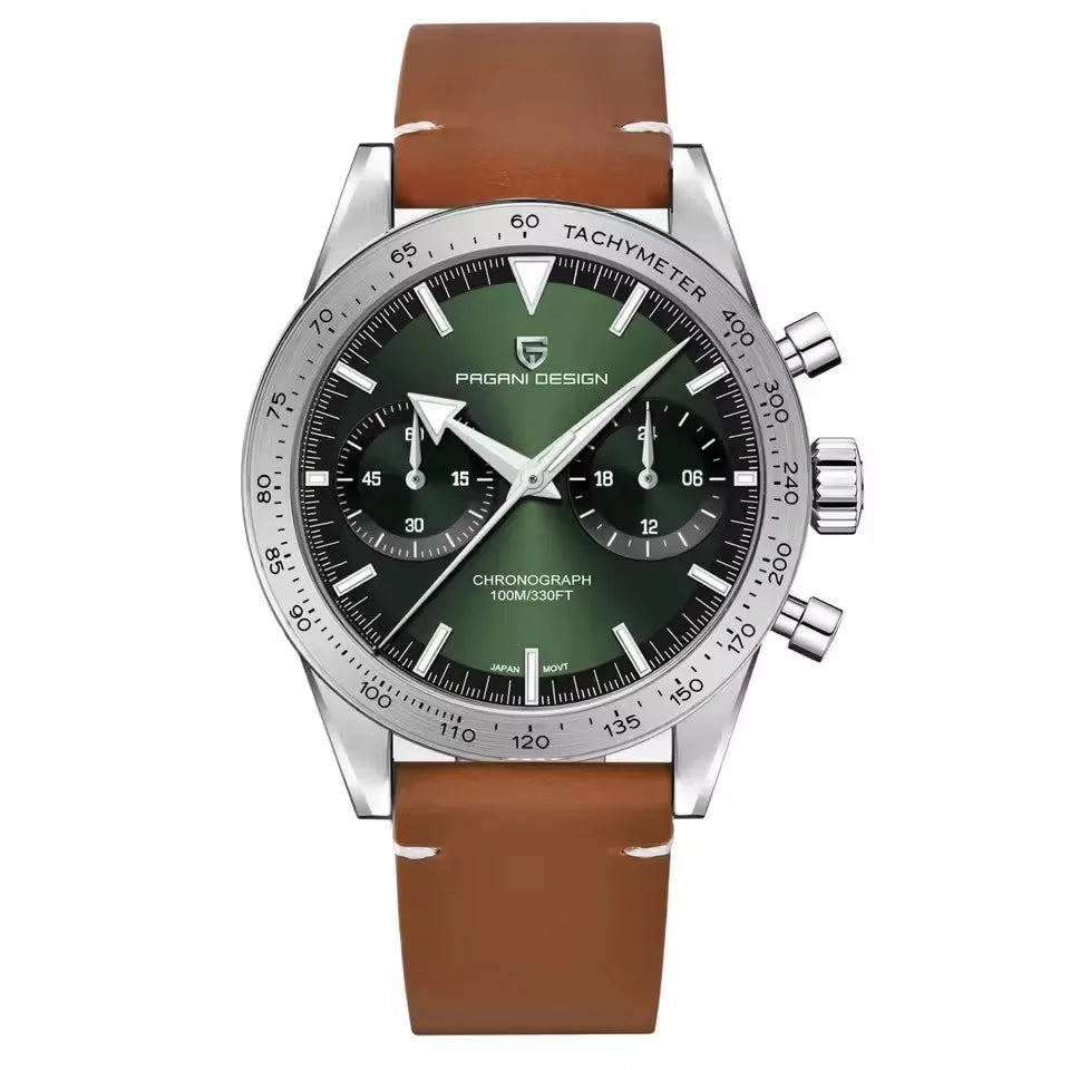 PAGANI DESIGN New 2026 Retro Luminous Moon Watch Men's Quartz Speed Sport Chronograph AR Sapphire Mirror VK64 Steel Men's Watches