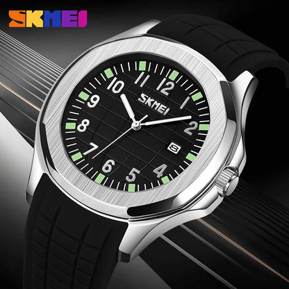 Skmei 9286 Luxe sporthorloge met datum en siliconen band voor heren (Relogio Masculino) met quartz-uurwerk