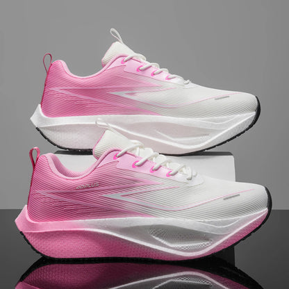Unisex Sports Shoes Trendy Mesh Breathable Professional Running Shoes Outdoor Fitness Comfortable Lace-Up Sports Shoes for Men