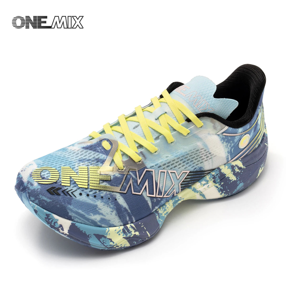 ONEMIX Nové nylonové běžecké boty s karbonovou deskou pro maraton a závody – tlumící nárazy, profesionální stabilní opora, ultralehké tenisky s odrazem