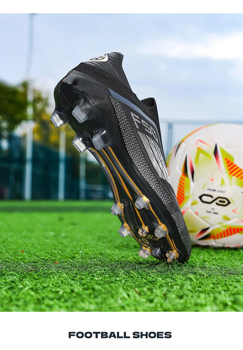 New Men's Football Boots Turf Comfortable Soccer Shoes Sport Fg Grass Cleats Futsal Non Slip Outdoor Adult Ultralight Non-Slip