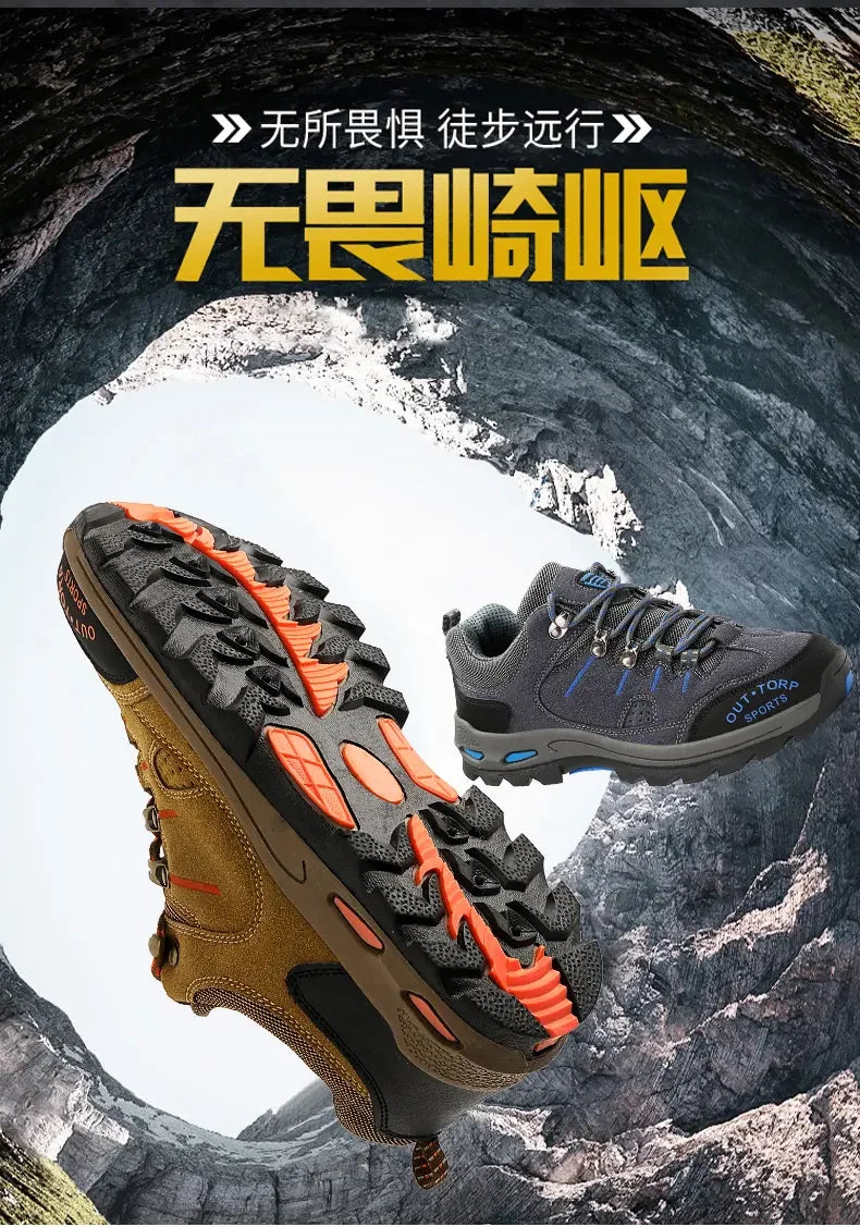 Retro Style Men Sports Shoes Autumn and Winter Short Boots Anti Slip Hiking Shoes Suitable for Ankle Boots Urban Commuting 2025