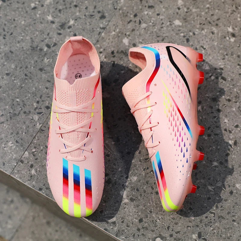 Nouveaux hommes chaussures de Football ultralégères TF/FG bottes de Football professionnelles unisexe antidérapant de haute qualité en gros livraison directe formation
