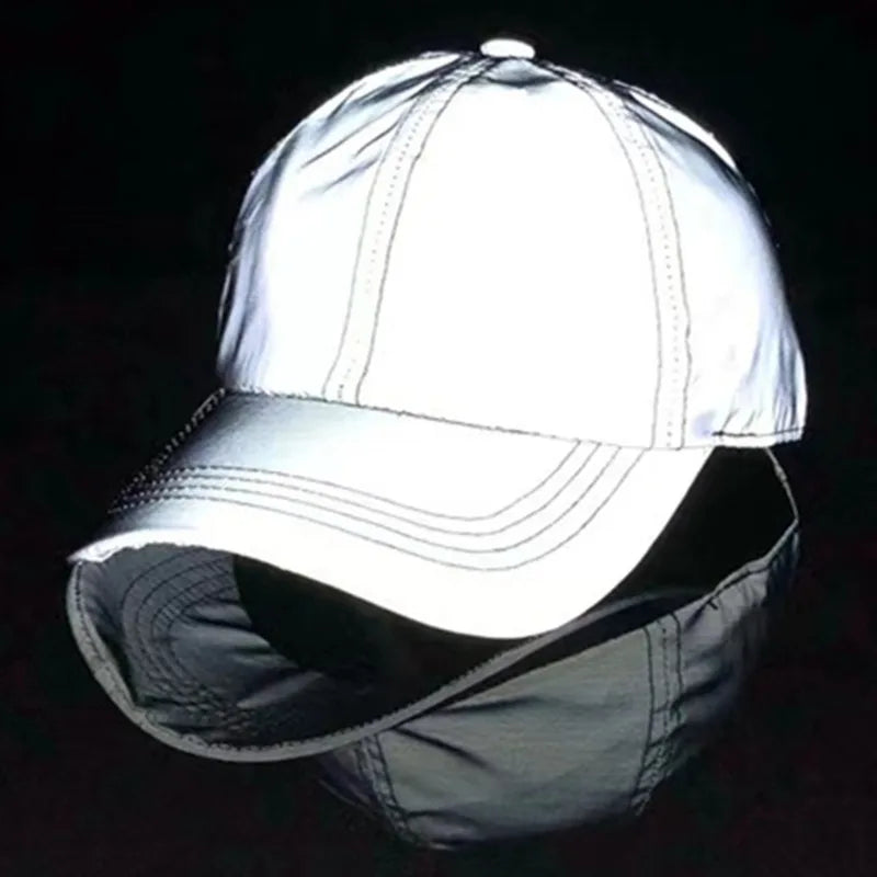 Japanese ins hats, reflective hip-hop baseball caps, men's and women's outdoor sun protection hats suitable for all seasons