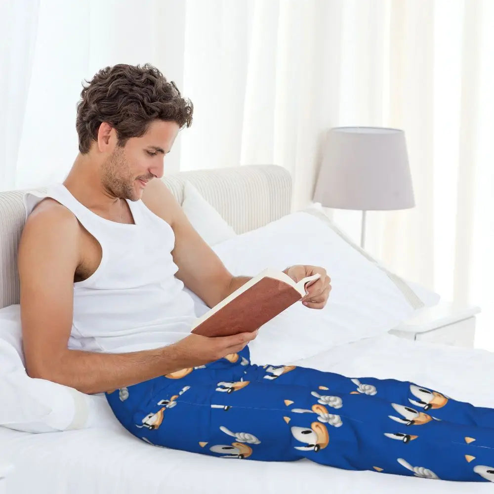 Pantalones de pijama personalizados para hombre con estampado «Soniced», con motivo de erizo, ropa de dormir, pantalones de estar por casa con bolsillos