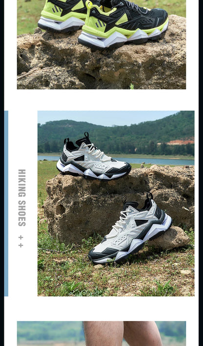 RAX Running Shoes Men & Women Outdoor Sport Breathable Lightweight Sneakers Air Mesh Upper Anti-Slip Natural Rubber Outsole
