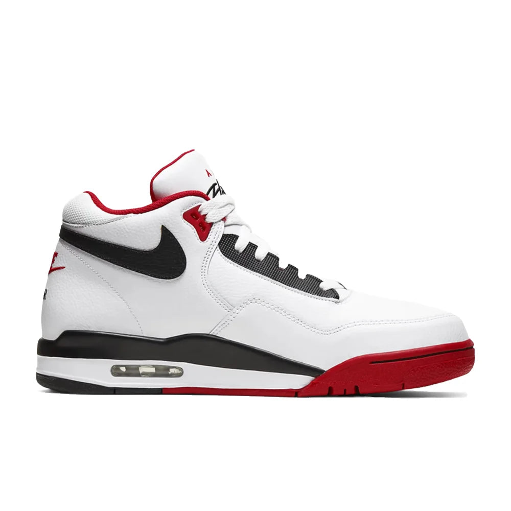 Nike Flight Legacy Classic Style Mid-Top Retro -koripallokengät, unisex, punainen/valkoinen, BQ4212-100