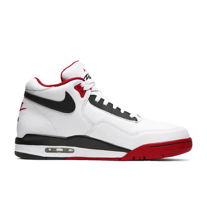 Nike Flight Legacy Classic Style Mid-Top Retro -koripallokengät, unisex, punainen/valkoinen, BQ4212-100