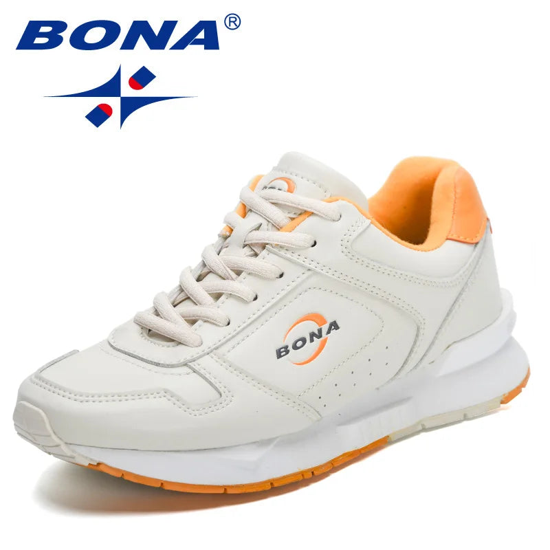 BONA 2023 New Designers Brand Classics Light Sneakers Women Fashion Running Shoes Casual Walking Footwear Ladies Comfort