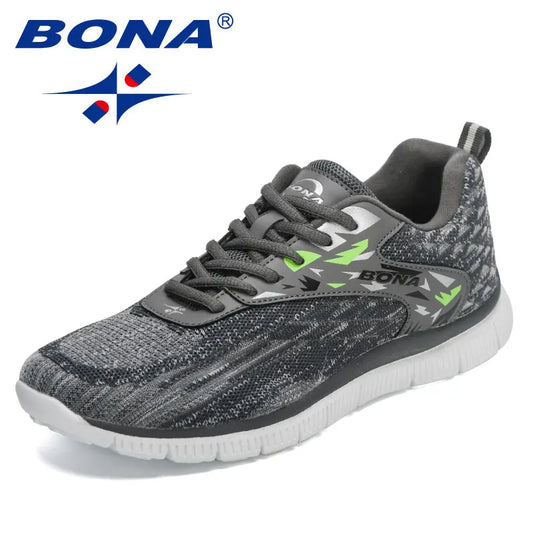 BONA New Designers mjuka löparskor – lätta, andningsbara sneakers för män – jogging-, promenad- och träningsskor – Mansculino