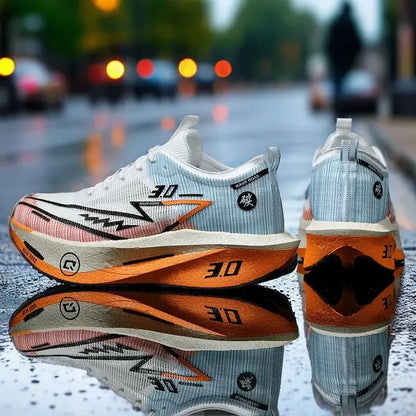 Running Shoes with Specialty Carbon Plate, Marathon Men’s Sports, Breathable, Lightweight, Comfortable Women’s Athletic Non-Slip Sneakers