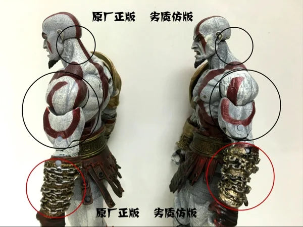 18CM Boxed NECA God of War Sparta Ghost Kratos Father Son Edition Atreus Action Doll Model Joint Mobile Toy Gift